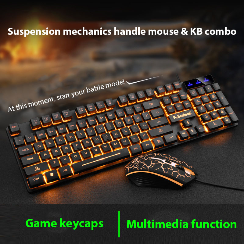 Gaming Keyboard And Mouse Combo Wireless - Set tastiera e mouse KM320 Tastiera