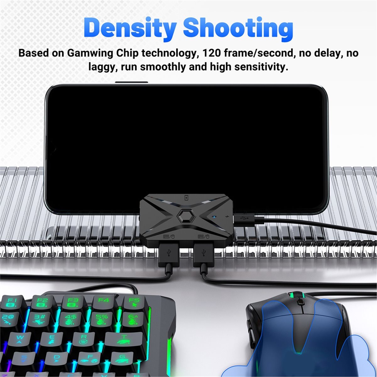 Gaming Keyboard And Mouse Converter For Mobile - Kit Convertitore per Giochi Mobile ABGN,