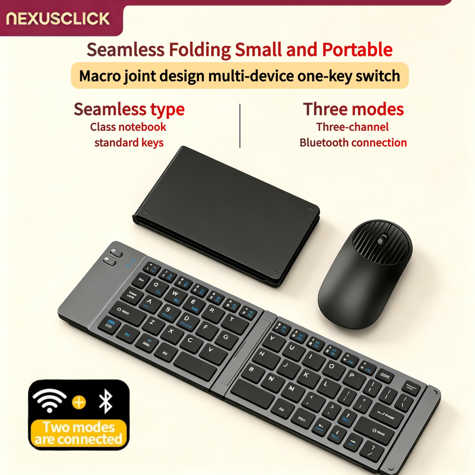 Gaming Keyboard And Mouse Combo Wireless - NexusClick Nuovo Set Mini Tastiera e