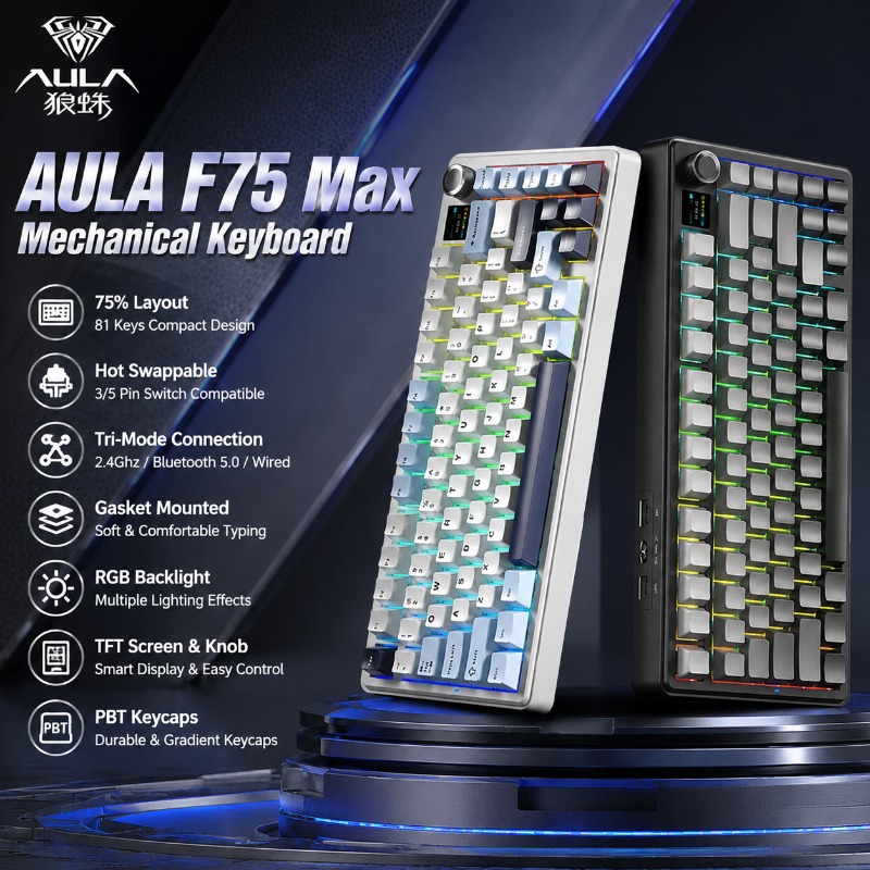 Gaming Keyboard Nearby - Tastiera Meccanica AULA F75 Max, Layout