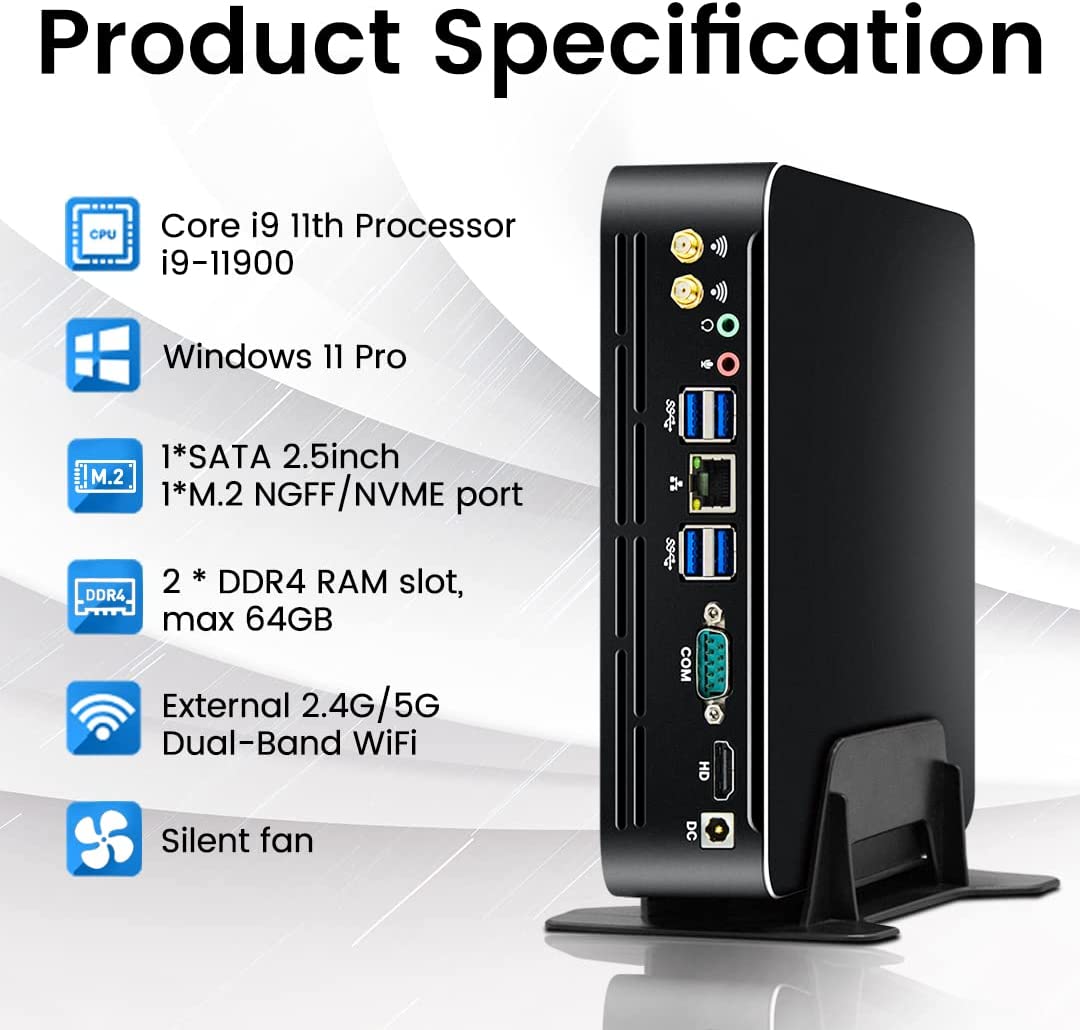 Intel Cpu Core I5 - Partaker Mini PC Intel 11a Generazione