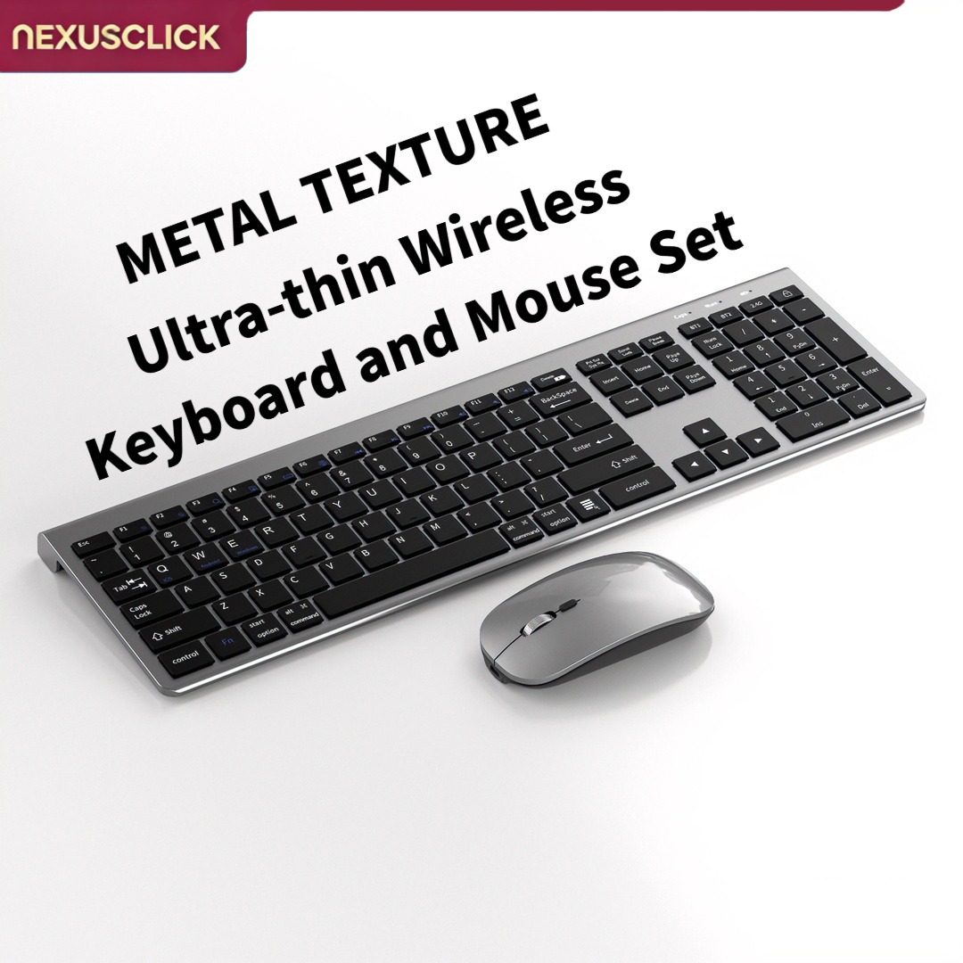 Gaming Keyboard And Mouse Combo Wireless - NexusClick Combo Tastiera e Mouse Wireless