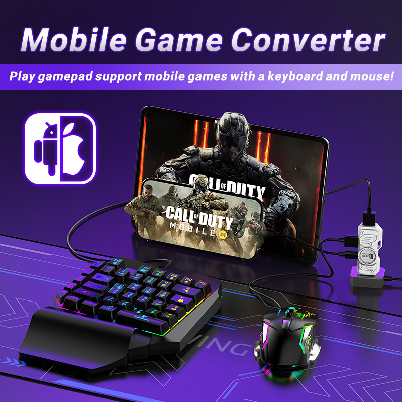 Gaming Keyboard And Mouse Converter For Mobile - Kit convertitore giochi per dispositivi mobili