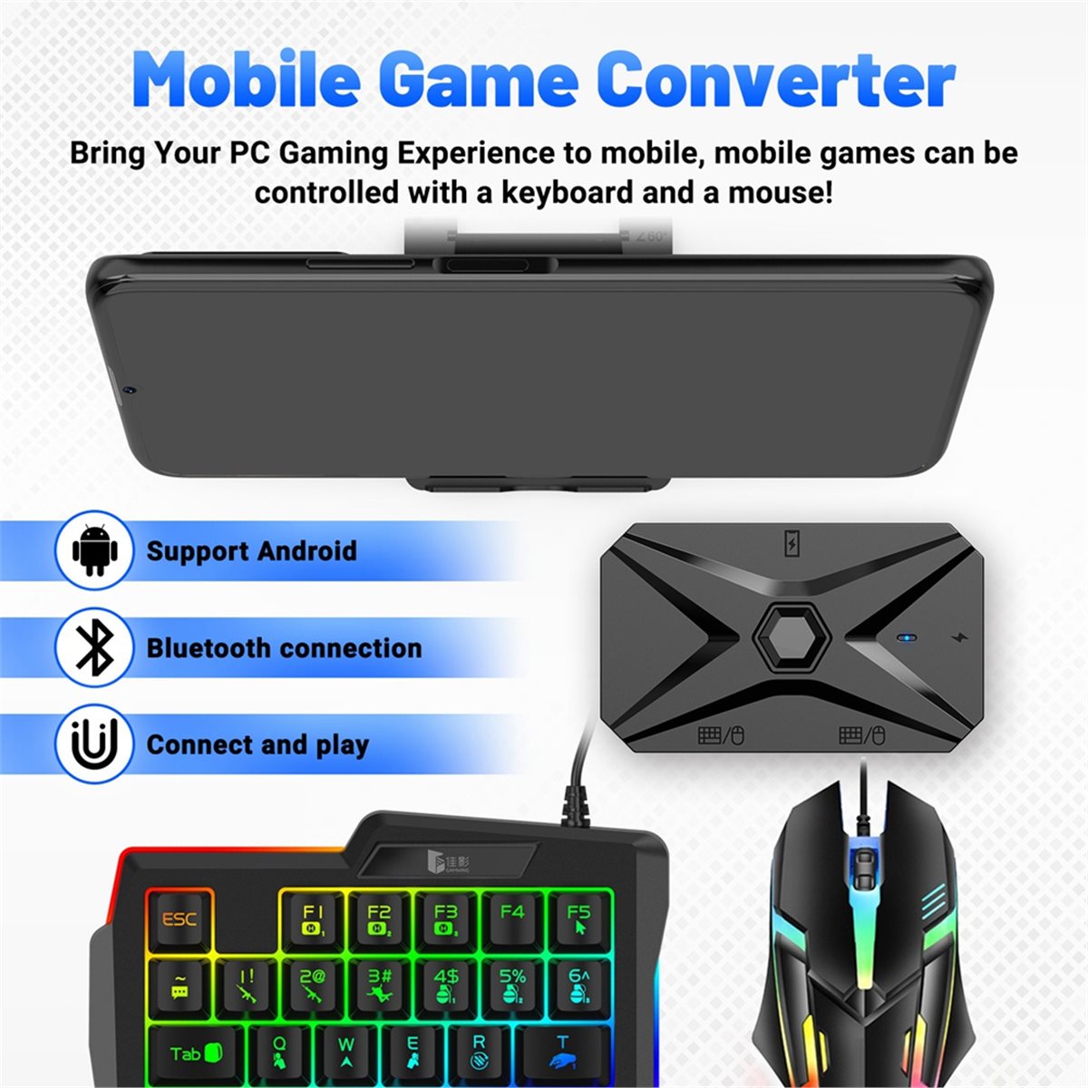 Kit Convertitore per Giochi Mo - Gaming Keyboard And Mouse Converter For Mobile recensione e prezzo