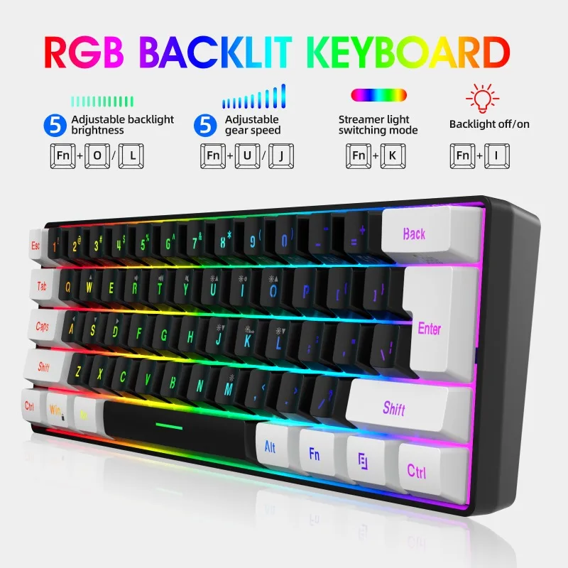 Kit Combo Tastiera e Mouse 60% - Gaming Keyboard And Mouse Combo Wireless recensione e prezzo