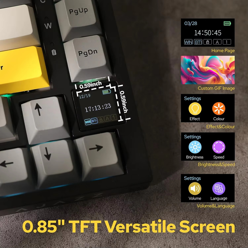 AK820/AK820Pro Tastiera meccan - Gaming Keyboard Bluetooth recensione e prezzo