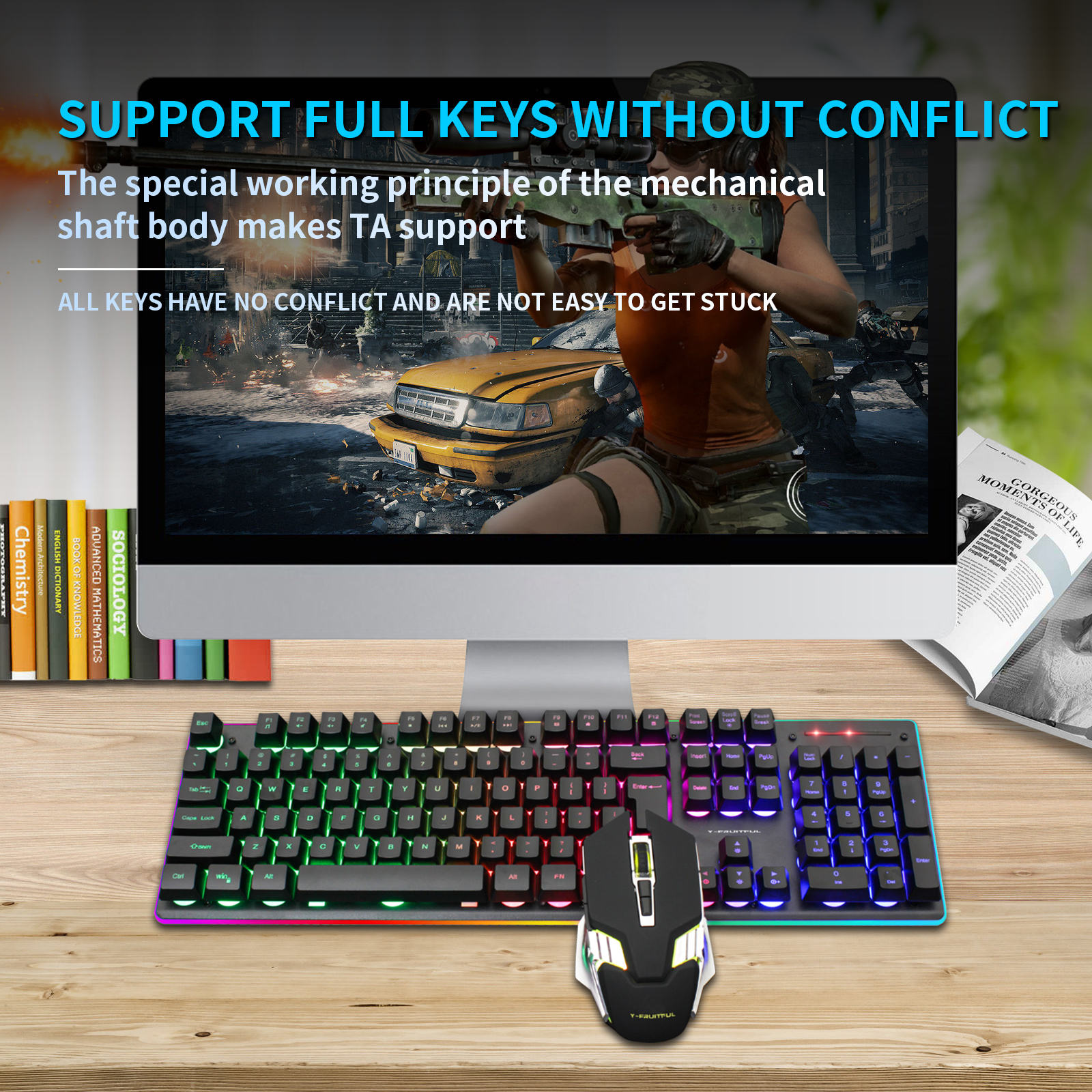 Combo tastiera e mouse meccani - Gaming Keyboard And Mouse Combo Wireless recensione e prezzo