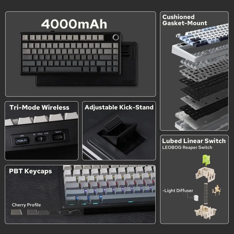 Tastiera Meccanica AULA F75 Ma - Gaming Keyboard Nearby recensione e prezzo