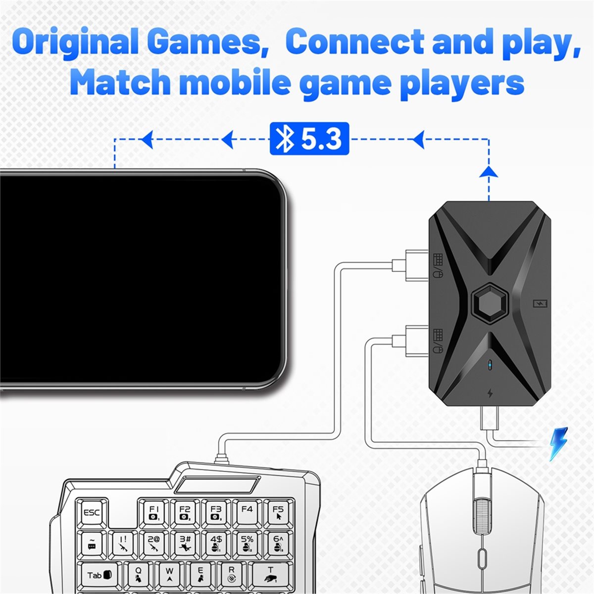 # 48Y (Nero) Kit Convertitore  - Gaming Keyboard And Mouse Converter For Mobile recensione e prezzo