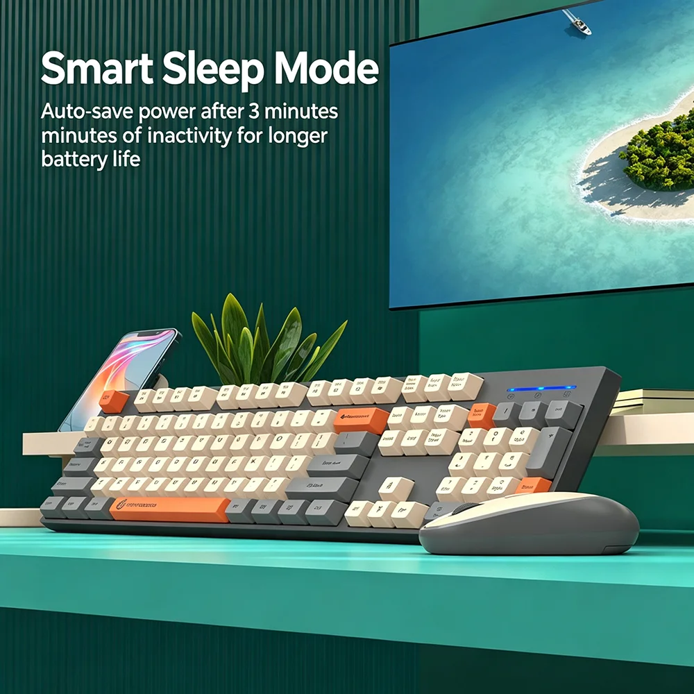 KEBIDUMEI Set combinato tastie - Gaming Keyboard And Mouse Combo Wireless recensione e prezzo