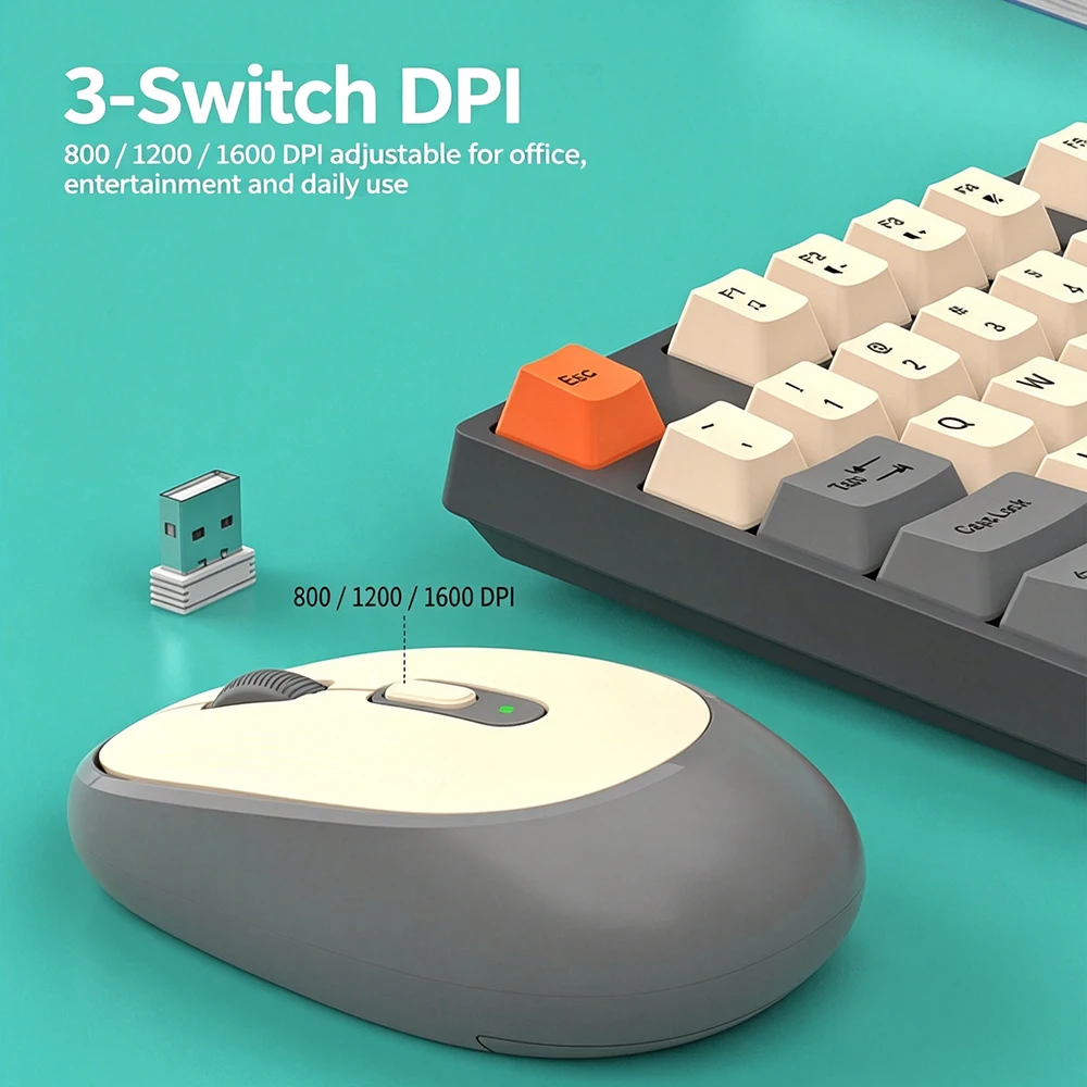 KEBIDUMEI Set combinato tastie - Gaming Keyboard And Mouse Combo Wireless recensione e prezzo