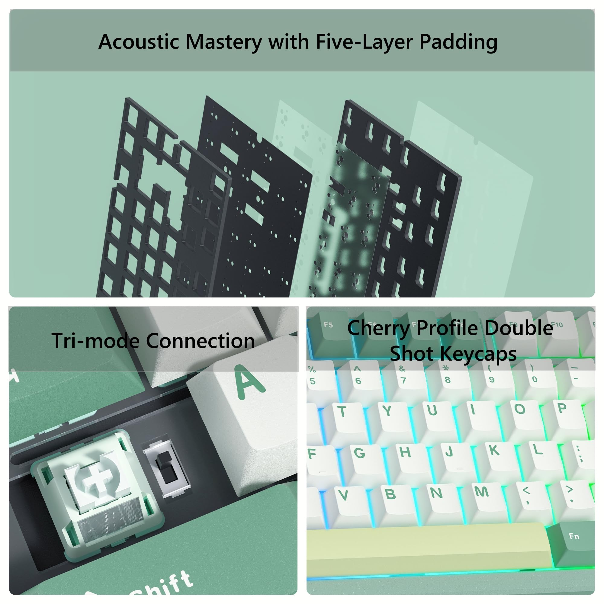 WOMIER SK75 Guarnizione per ta - Gaming Keyboard Bluetooth recensione e prezzo