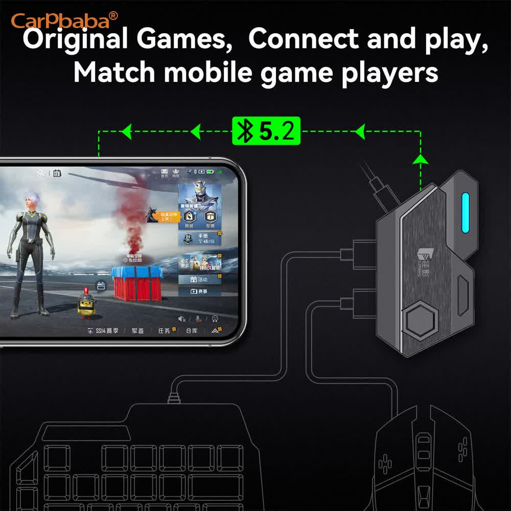 Convertitore Mouse e Tastiera  - Gaming Keyboard And Mouse Converter For Mobile recensione e prezzo