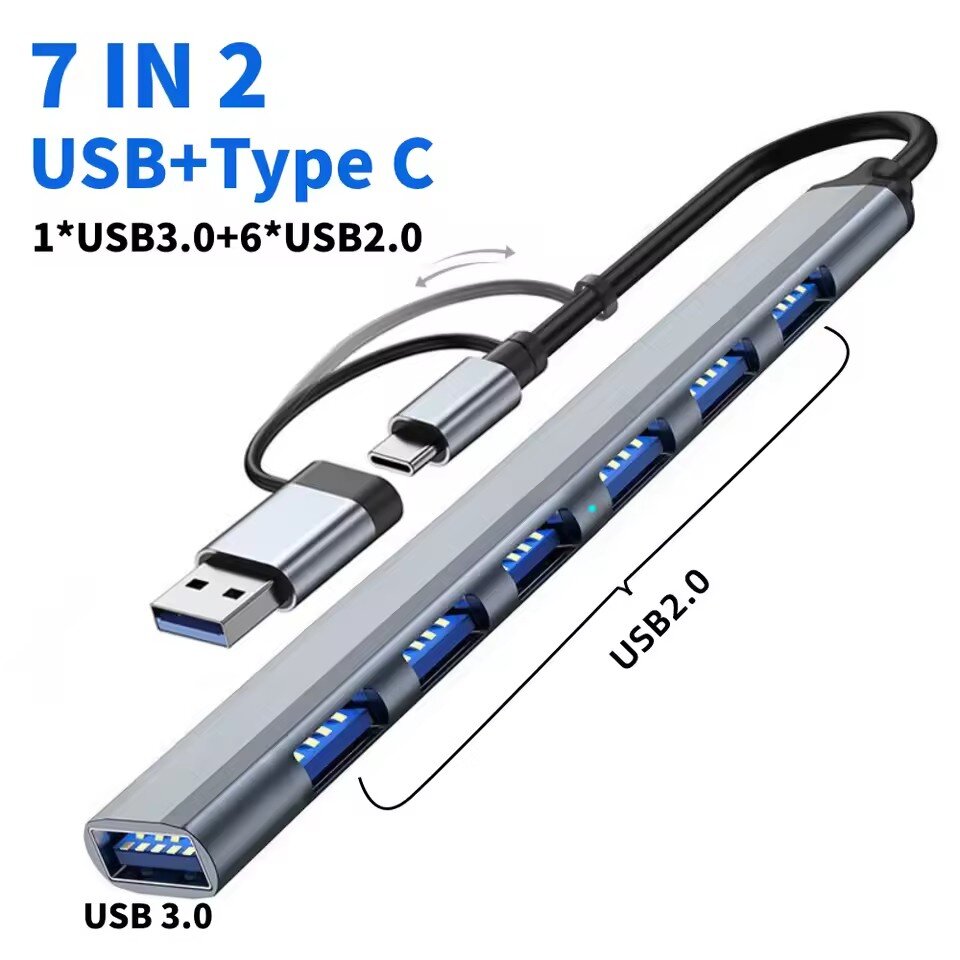 7 porte USB 3.0 Tipo C HUB Esp - Gaming Keyboard Type C recensione e prezzo