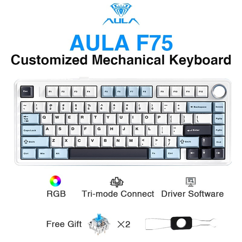 AULA F75 Tastiera Meccanica Wi - Gaming Keyboard Bluetooth recensione e prezzo