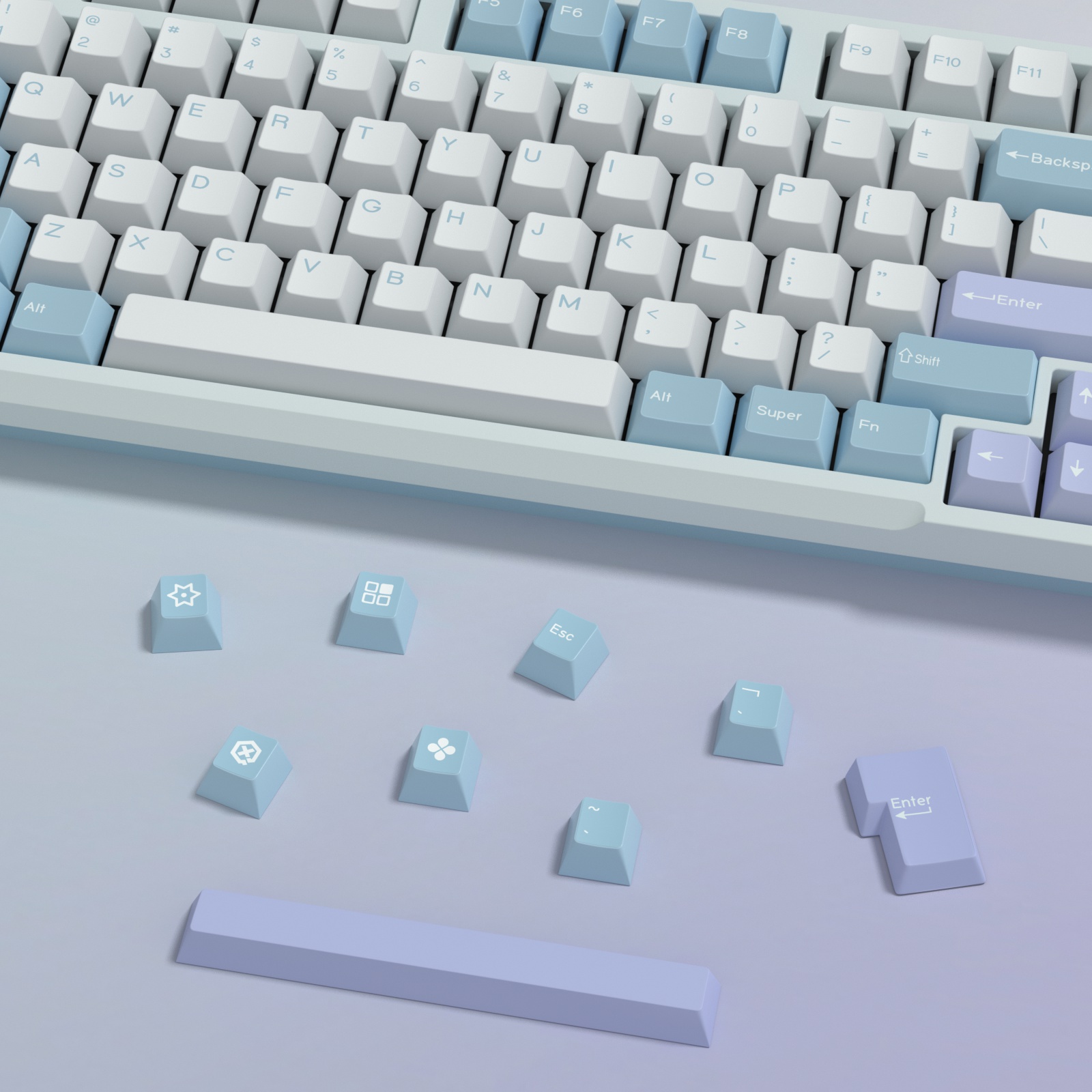 KBDiy GMK Illusion Keycap Cher - Gaming Keyboard Extension recensione e prezzo
