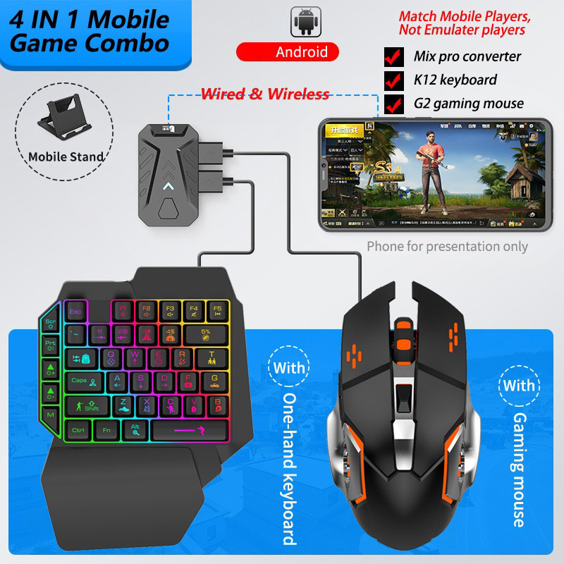 Convertitore di giochi per dis - Gaming Keyboard And Mouse Converter For Mobile recensione e prezzo