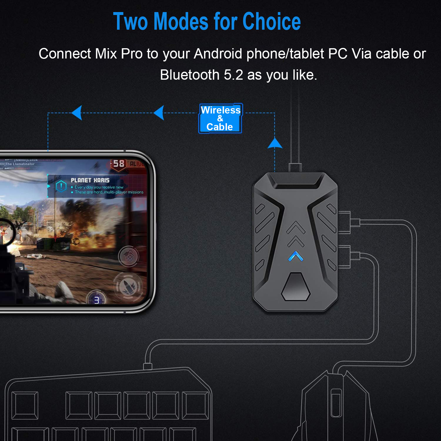 Convertitore di giochi per dis - Gaming Keyboard And Mouse Converter For Mobile recensione e prezzo