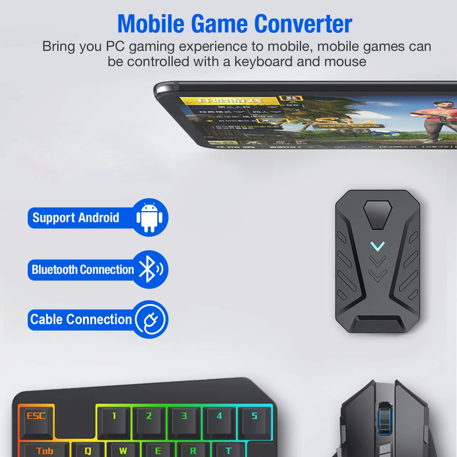 Convertitore di giochi per dis - Gaming Keyboard And Mouse Converter For Mobile recensione e prezzo