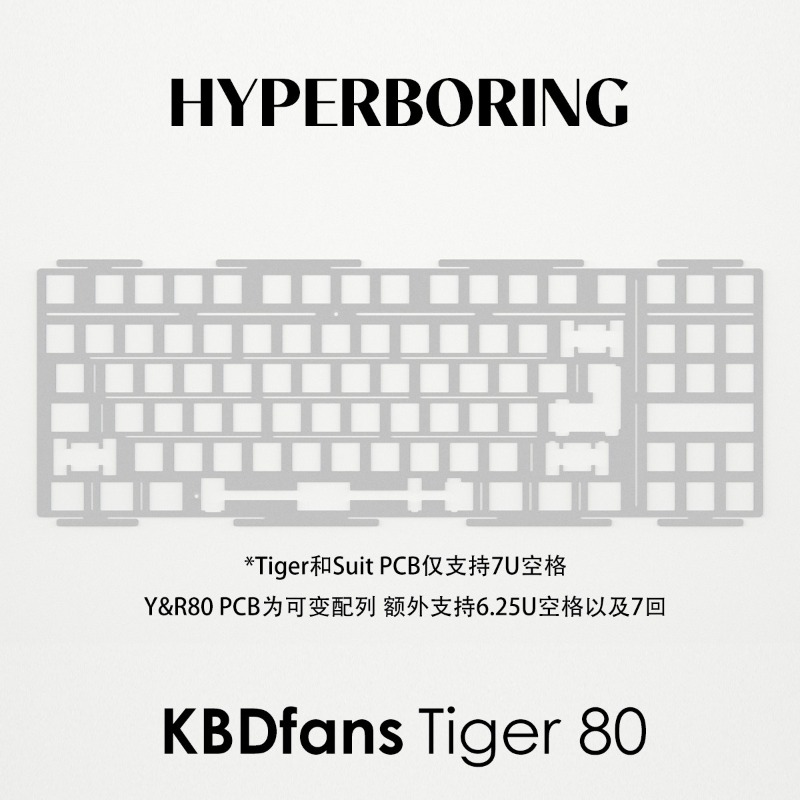 HYPERBORING Tiger80 Scheda di  - Gaming Keyboard Ergonomics recensione e prezzo