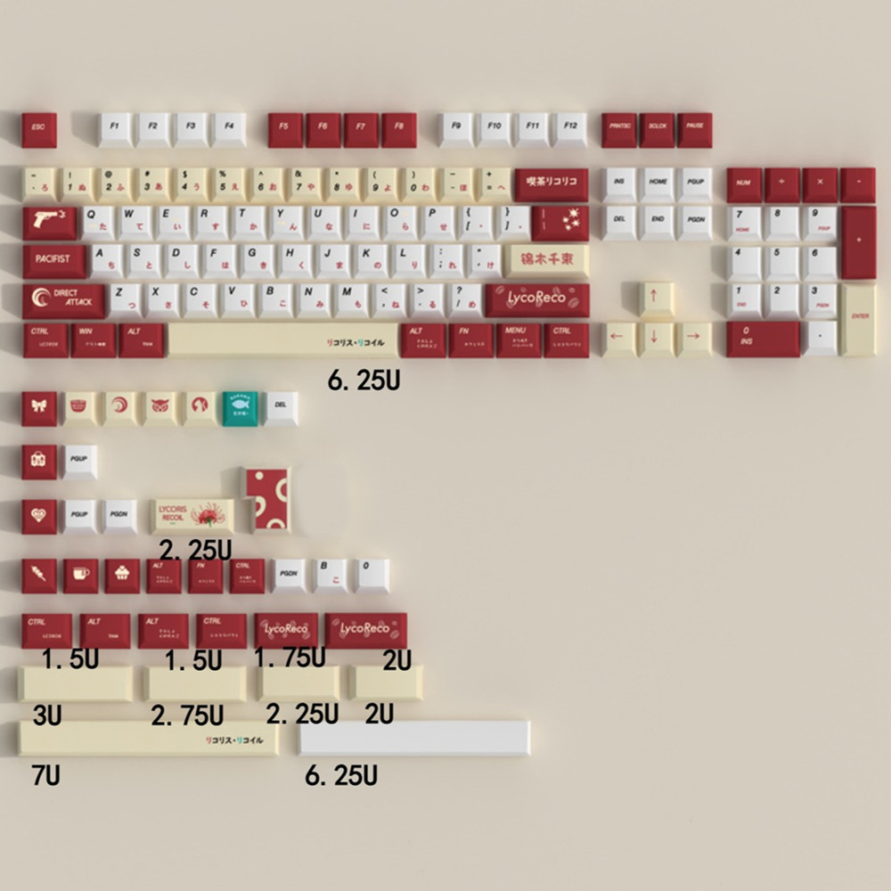Lycoris Recoil Anime PBT Keyca - Gaming Keyboard Ergonomics recensione e prezzo